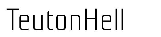 шрифт TeutonHell, бесплатный шрифт TeutonHell, предварительный просмотр шрифта TeutonHell