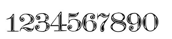 Teutonic No2 DemiBold Font, Number Fonts