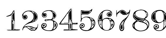 Teutonic No4 DemiBold Font, Number Fonts