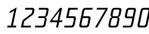 TeutonMager Italic Font, Number Fonts