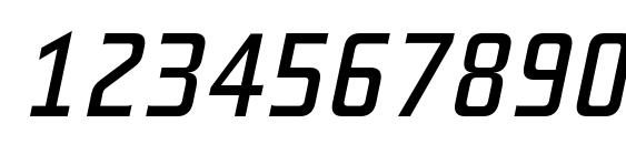 TeutonNormal Italic Font, Number Fonts