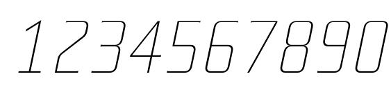 TeutonWeiss Italic Font, Number Fonts