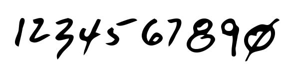 Tex Regular Font, Number Fonts