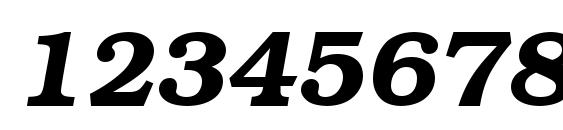 Textbook demi italic Font, Number Fonts