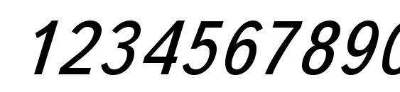 TextBookC Italic Font, Number Fonts