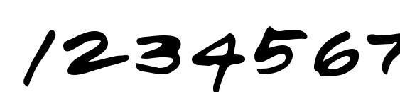 Thad Regular Font, Number Fonts