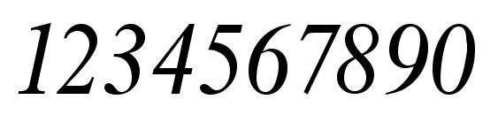 Thames Serial RegularItalic DB Font, Number Fonts