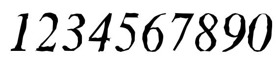 ThamesAntique Italic Font, Number Fonts