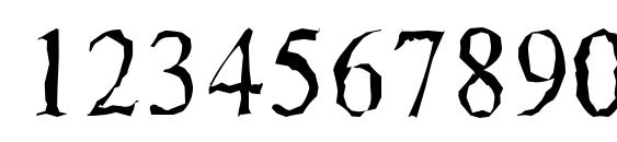 ThamesRandom Regular Font, Number Fonts