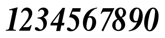 ThamesSerial BoldItalic Font, Number Fonts
