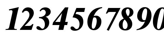 ThamesSerial Heavy Italic Font, Number Fonts