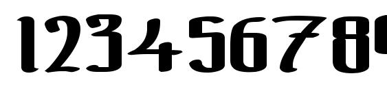 The black bloc bold Font, Number Fonts