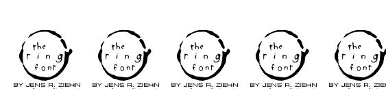 the ring Font, Number Fonts