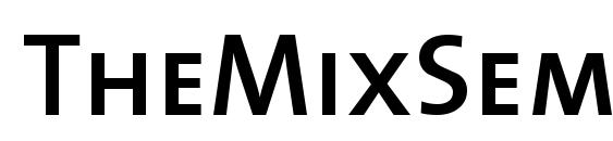 Шрифт TheMixSemiBold Caps