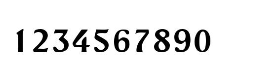 Theodora Font, Number Fonts
