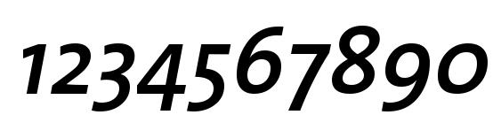 TheSansSemiBold Italic Font, Number Fonts