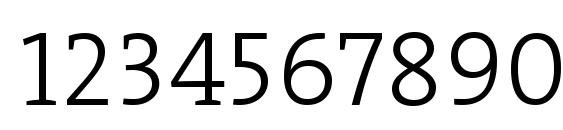 TheSerifLight Caps Font, Number Fonts