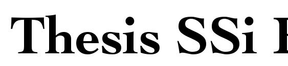 Thesis SSi Bold Font