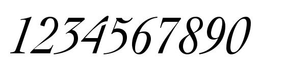 Thesis SSi Italic Font, Number Fonts