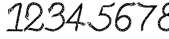 Thinrope Font, Number Fonts