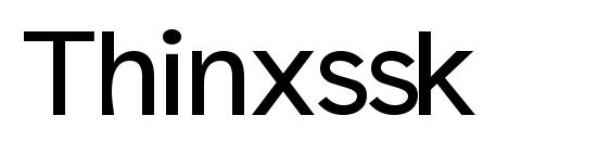 Thinxssk Font, All Fonts