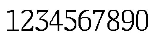 Thirdcopyssk regular Font, Number Fonts