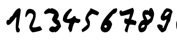 Thommy Handwrite Font, Number Fonts