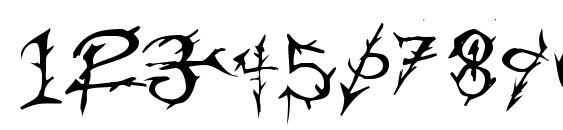 Thorns Font, Number Fonts