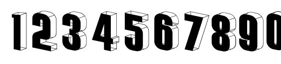 Threedimensional Font, Number Fonts
