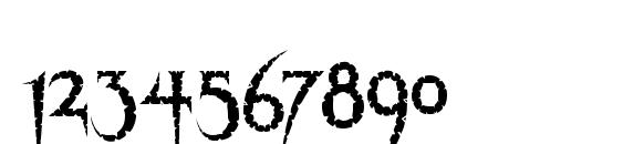 Thriller regular Font, Number Fonts