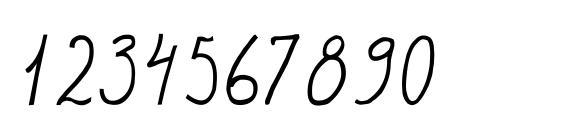 Tiaolga1 Font, Number Fonts