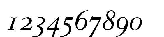 Tiasco OldStyle SSi Italic Old Style Figures Font, Number Fonts