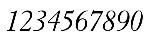 Tiasco SSi Italic Font, Number Fonts