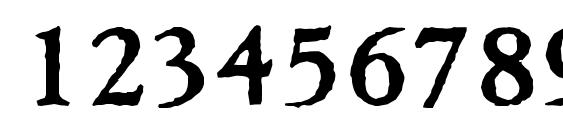Ticonderoga Regular DB Font, Number Fonts