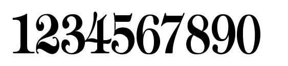 Tiffany Bold Cn Font, Number Fonts