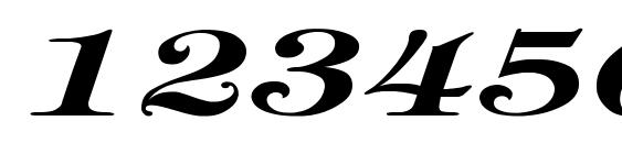 Tiffany BoldItalic Ex Font, Number Fonts
