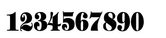 Tiffany Heavy Bold Cn Font, Number Fonts