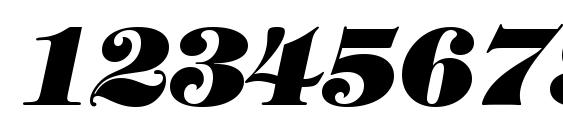 Tiffany Heavy Italic BT Font, Number Fonts