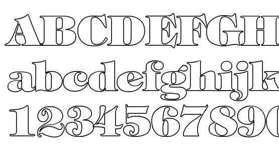 Tiffany Heavy Normal Hollow Font Download Free / LegionFonts