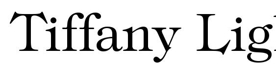Tiffany Light BT Font