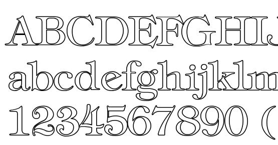 Tiffany Normal Hollow Font Download Free / LegionFonts