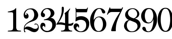 Tiffany Normal Th Font, Number Fonts