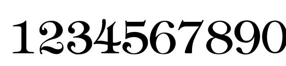 Tiffany Thin Font, Number Fonts