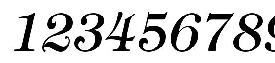 TiffanyStd Italic Font, Number Fonts