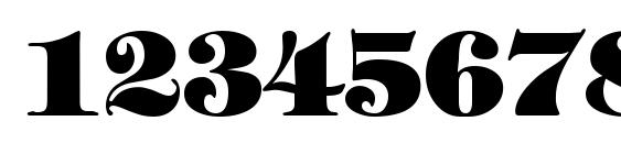 TiffanyTwoHeavy Regular DB Font, Number Fonts