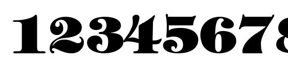 Tiffblack Font, Number Fonts