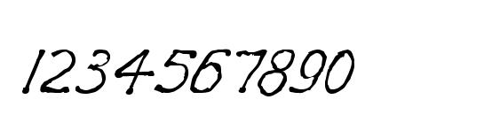 TightScrawl Regular Font, Number Fonts