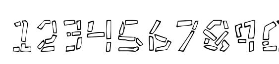 Tikitype regular Font, Number Fonts