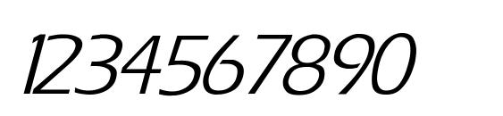 Tili Italic Font, Number Fonts