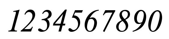 TimelessTCYLig Italic Font, Number Fonts